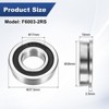Unique Bargains Chrome Steel Rubber Shielded Flanged Ball Bearing - 3 of 4
