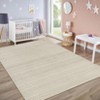 Washable Indoor Modern Area Rug for Living Room Bedroom, Geometric Stripped Lines Print Floor Carpet for Dining Room Home Office - 3 of 4