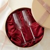 Juvale Set of 2 'Mr and Mrs' Champagne Toasting Flutes for Bride and Groom, Wedding Wine Glasses for Newlyweds, Engagement Gifts - 3 of 4