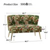 Trento 47'' Contemporary Loveseat with Floral Patterns  | ARTFUL LIVING DESIGN - image 4 of 4