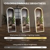 VYNXARIA 3 Color Lighting Mirror with LED Lights, 71"x26" Lighted Floor Standing Mirror with Stand,Floor Mirror Full Length - 3 of 4