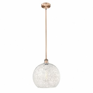 White Mouchette - 1 Light Stem Hung Pendant In Modern Style-16.13 Inches Tall and 13.75 Inches Wide - 1 of 1
