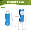 Unique Bargains Foldable Metal Magnetic Ball Marker Golf Divot Repair Tool 2 Pcs - 2 of 4
