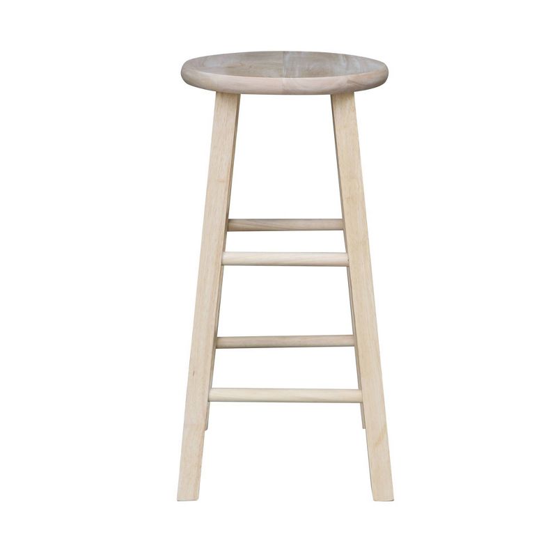 Round Top Barstool Unfinished - International Concepts, 4 of 10