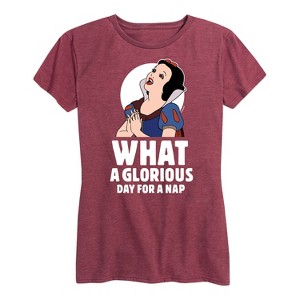 Women's - Disney Princess - Snow White Nap Short Sleeve Graphic T-Shirt - 1 of 4