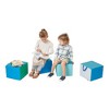 ECR4Kids SoftZone Cozy Cubes, Flexible Foam Seating - 3 of 4