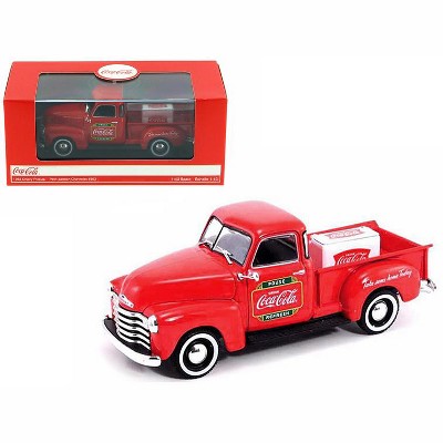 diecast red pickup truck