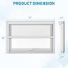 House Window,4 Gear Opening Position Adjustment Roof Window, 5 mm Reinforced Glass Casement Window with Pull Down Magnetic Mesh - 2 of 4