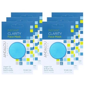 Andalou Naturals Argan Oil & Blue Clay Instant Clarity Face Mask - Case of 6/0.28 oz - 1 of 4