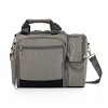 Picnic Time Malibu Frontier Edition Picnic Basket Cooler Heathered Gray with Black Accents - 4 of 4