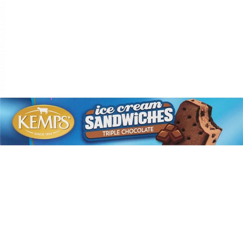 Kemps Triple Chocolate Ice Cream Sandwiches - 12pk, 4 of 6