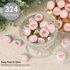 Big Dot of Happiness Rose Gold Grad - 2025 Graduation Party Small Round Candy Stickers - Party Favor Labels - 324 Count - 2 of 4