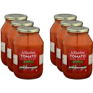 La Madeleine Reduced Fat Tomato Basil Soupe - Case of 6 - 31 oz - 1 of 2