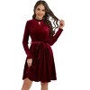 Clearlove Vintage Inspired Velvet Wrap Cocktail Dress Women’s Elegant Evening Gown for Holiday Parties - 2 of 4