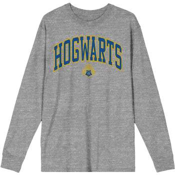 Hogwarts College Men's Athletic Heather Gray Long Sleeve Shirt