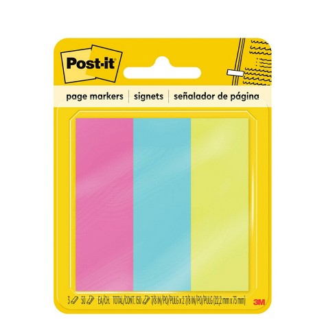 Post-it 62212SMI 47.6 x 47.6 mm Super Sticky Note - Aqua Wave/Neon  Green/Neon Pink