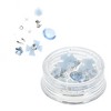 Unique Bargains Women's Fashion Rhinestone Nail Supplies Blue 1 Set - 4 of 4
