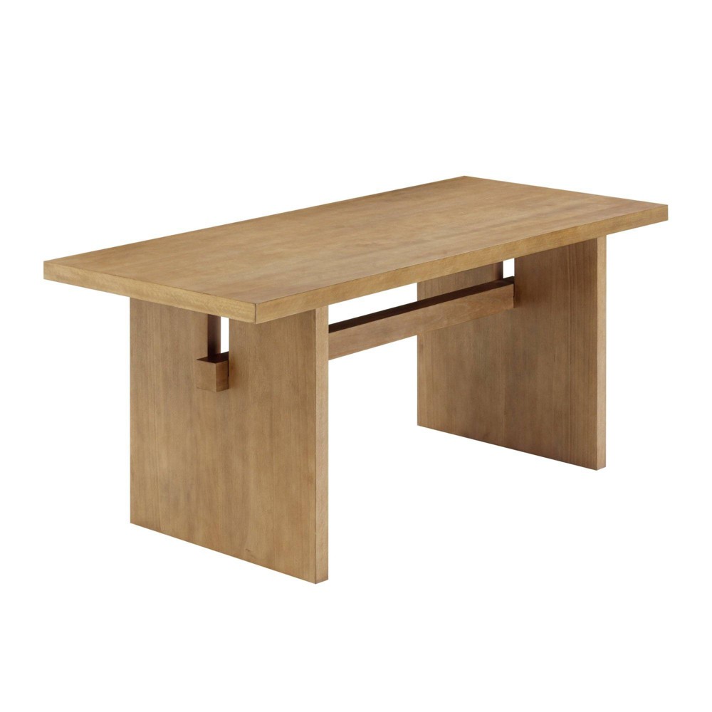 Nathan James Rectangle Briggs Dining Table Light Brown