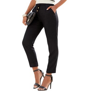 Women's Cropped Drawstring Pants - LASCANA - 1 of 4