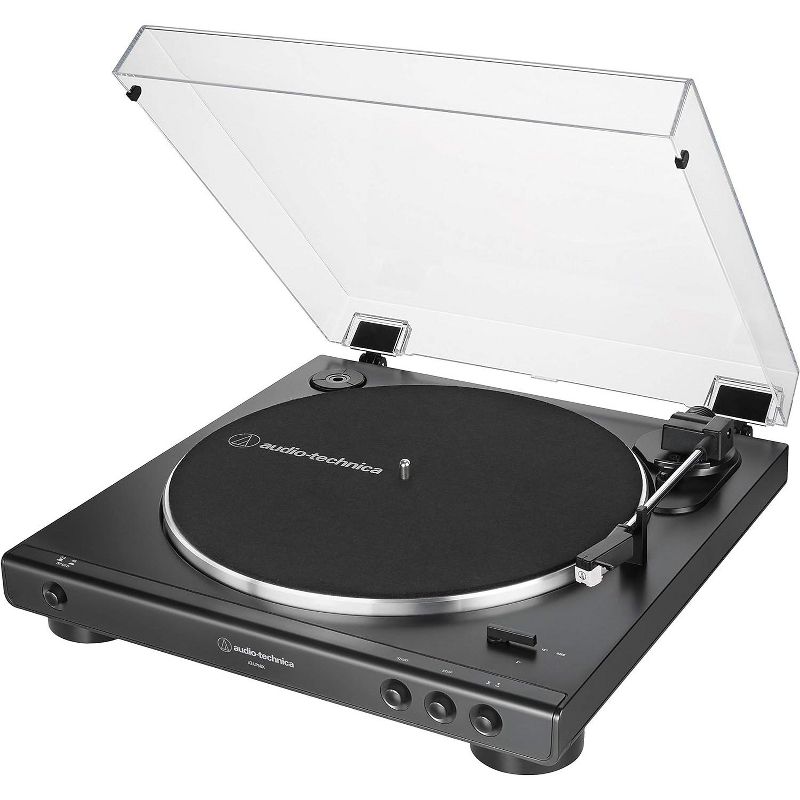 Audio Technica AT-LP60X Fully Automatic Belt-Drive Turntable | 2 Selectable Speeds with Built-in Phono Preamp | Anti-Resonance Platter - Black, 2 of 5