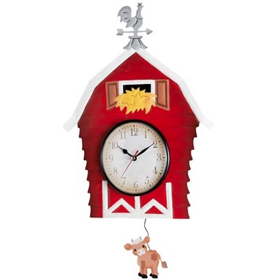 The Lakeside Collection Down on the Farm Pendulum Wall Clocks