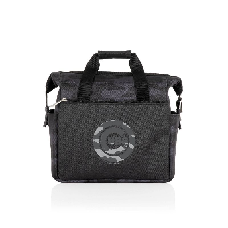 MLB Chicago Cubs On The Go Soft Lunch Bag Cooler - Black Camo, 1 of 5