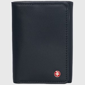 Alpine Swiss RFID Mens Theo OVERSIZED Trifold Wallet Deluxe Capacity With Divided Bill Section Camden Collection Comes in a Gift Box - 1 of 4