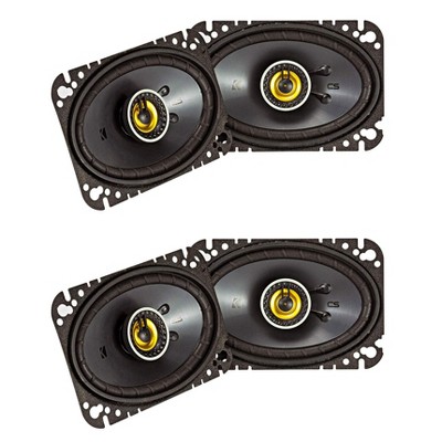  Kicker CS Series CSC46 4 x 6 Inch Car Audio System Speaker, Yellow (2 Pair) 