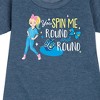 JoJo Siwa You Spin Me Round And Round Graphic Short Sleeve Fleece Dress - Heather Navy - 2T - 2 of 3