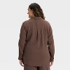 Women's Long Sleeve Gauze Collared Button-Down Shirt - Universal Thread™ - 2 of 3