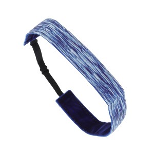 Unique Bargains Non Slip Tie-dye Headband White Blue 1 Pc - 1 of 4