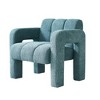 Upholstered Accent Chair 31.10" Wide Boucle Modern Accent Chair Side Chair Comfy Wide Armchair For Bedroom, Office, Home, Living Room - 3 of 4
