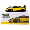 Pagani Huayra BC Giallo Limone Yellow and Black "Global64" Series 1/64 Diecast Model Car by Tarmac Works - 3 of 3