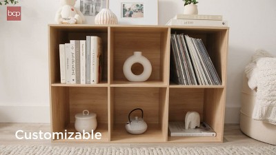 Sage Green Laminated 8-Cube Storage Organizer for Toys and Decor