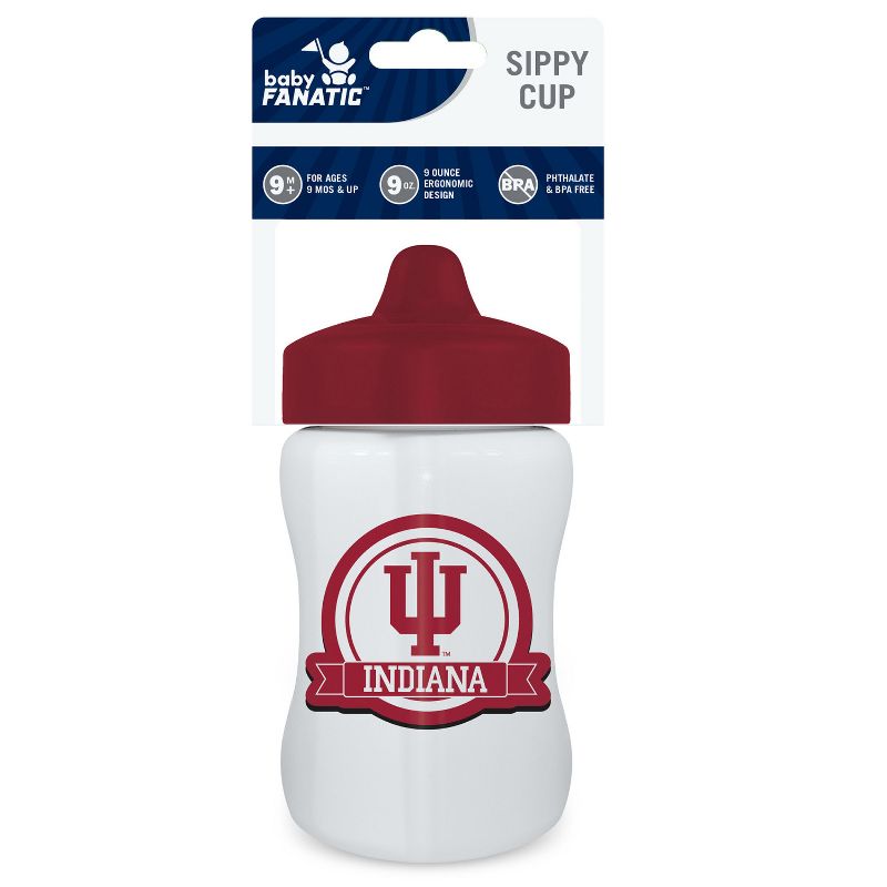 BabyFanatic Officially Licensed Toddler and Baby Unisex 9 oz. Sippy Cup NCAA Indiana Hoosiers, 3 of 5