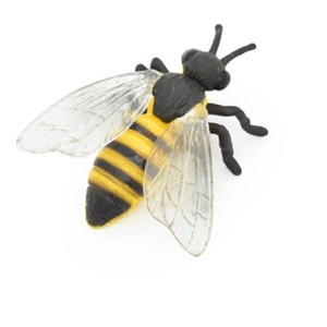 Collectible Wildlife Gifts | Wasp Toy, Bee, Very Realistic Rubber Figure, Model, Educational, Animal, Hand Painted Figurines,  3"    CH043 BB76 - 1 of 4
