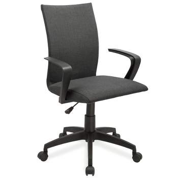 Linen Apostrophe Office Chair Black - Leick Home