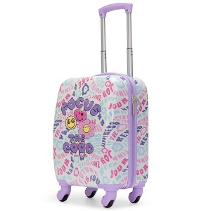 SmileyWorld Carry-On Hardside Happy Traveler Airline Approved