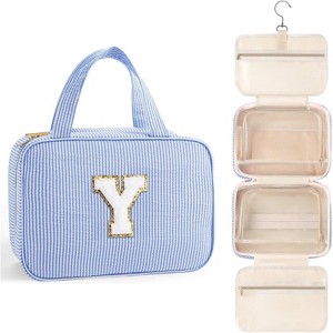 Toiletry Bag Men Hanging Compact Large Travel Initial Makeup for Women Teen - 1 of 4