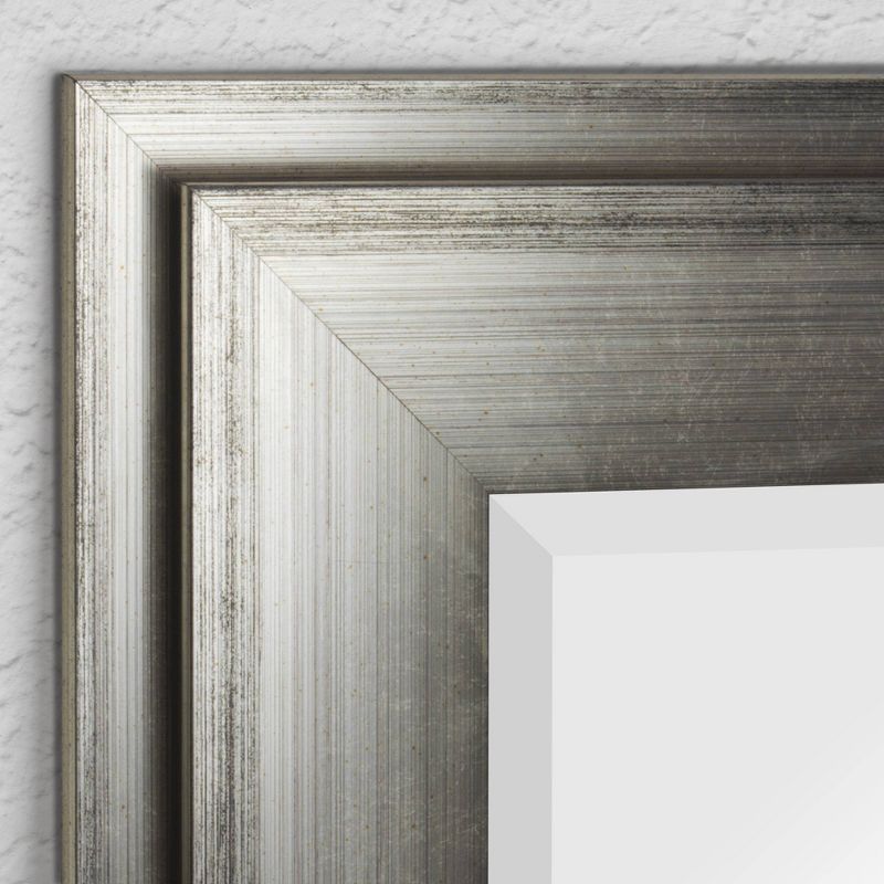 31.5&#34; x 43.5&#34; Two-Toned Frame Mirror Silver - Head West, 5 of 6