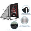 2-in-1 Baseball Pitching Trainer & Rebounder Net – Youth Practice Target with Strike Zone & Ball Return for Throwing and Fielding Drills - 3 of 4