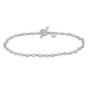 EVERLY JEWELRY | Sterling Silver 2.3mm oval rolo Bracelet, 7.5 inch - 1 of 4