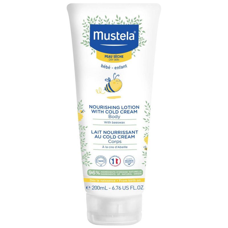 Mustela Nourishing Baby Body Lotion Moisturizing Baby Cream for Dry Skin -  6.76 fl oz, 1 of 8