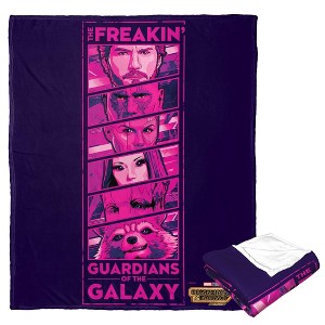 Marvel Guardians Of The Galaxy 3 The Freakin Guardians Silk Touch Throw Blanket 50x60 Inches - 1 of 3
