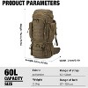 Heavy-Duty Military Backpack for Multi-Day Hiking, Camping, Durable - 2 of 4