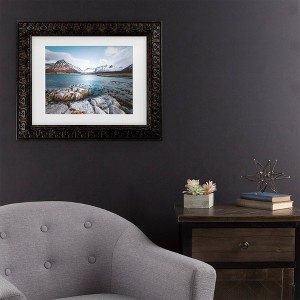 Trademark Fine Art Philippe Sainte Laudy Blue Fjord Matted Framed Art - 1 of 4