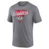 NCAA Wisconsin Badgers Men's Gray Triblend T-Shirt - 2 of 3