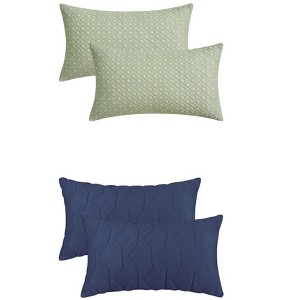 REGALWOVEN 4 Pcs Geometric Pattern Throw Pillowcases for Sofa, Living Room - 1 of 4