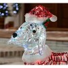 Home Accents Holiday 4ft Iridescent Twist LED Dog in Santa Suit - 4 of 4