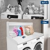 2-Tier Washer Dryer Countertop with Edge Rails, Waterproof Wood Laundry Shelf, Anti-Slip Pads, Laundry Room Organizer for Storage and Folding - 3 of 4